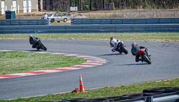 Riders on the track