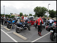 CSBA August 2011 Ride getting ready to leave breakfast
